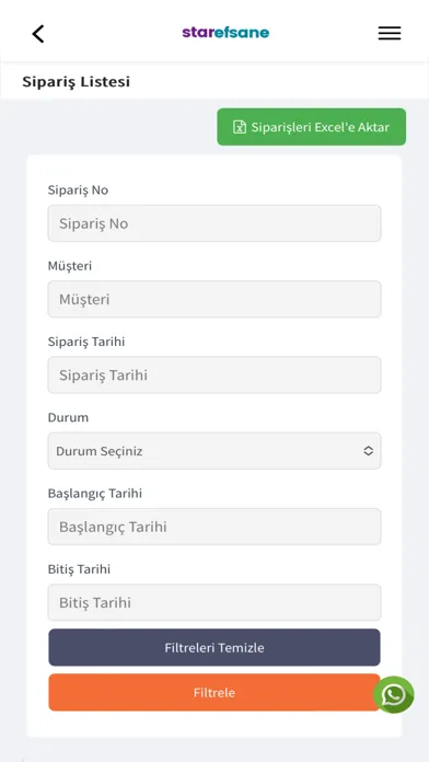 Capturas de pantalla de Starefsane Satıcı Paneli