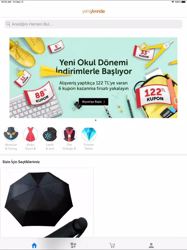 ภาพหน้าจอของ Yeni Yerinde iPad 