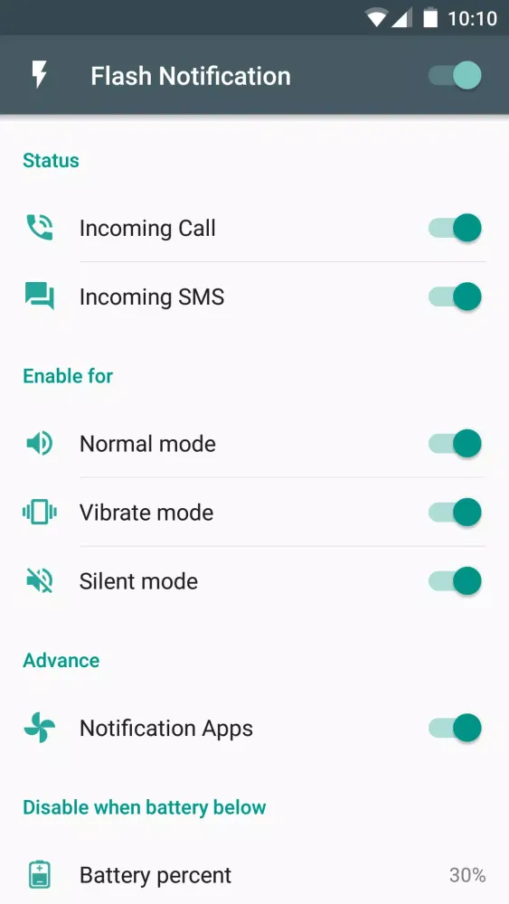 Flash Notification स्क्रीनशॉट