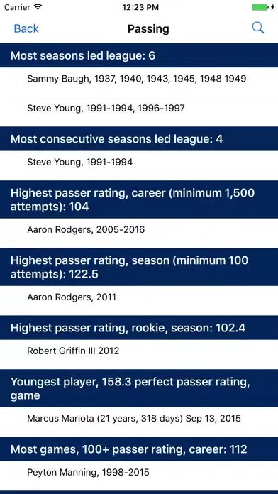 Pro Football Record Book应用截图