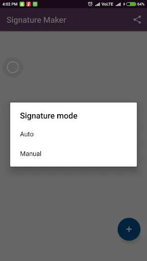 Capturas de tela do Signature Maker