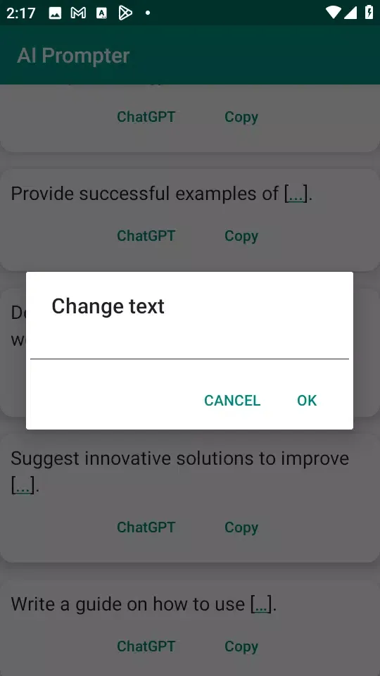 AI Prompter Screenshots