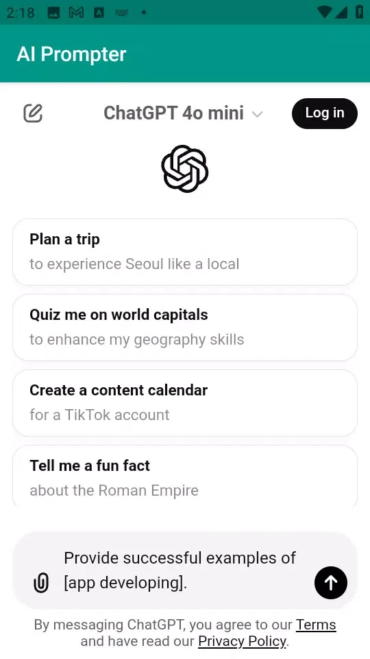 AI Prompter Screenshots