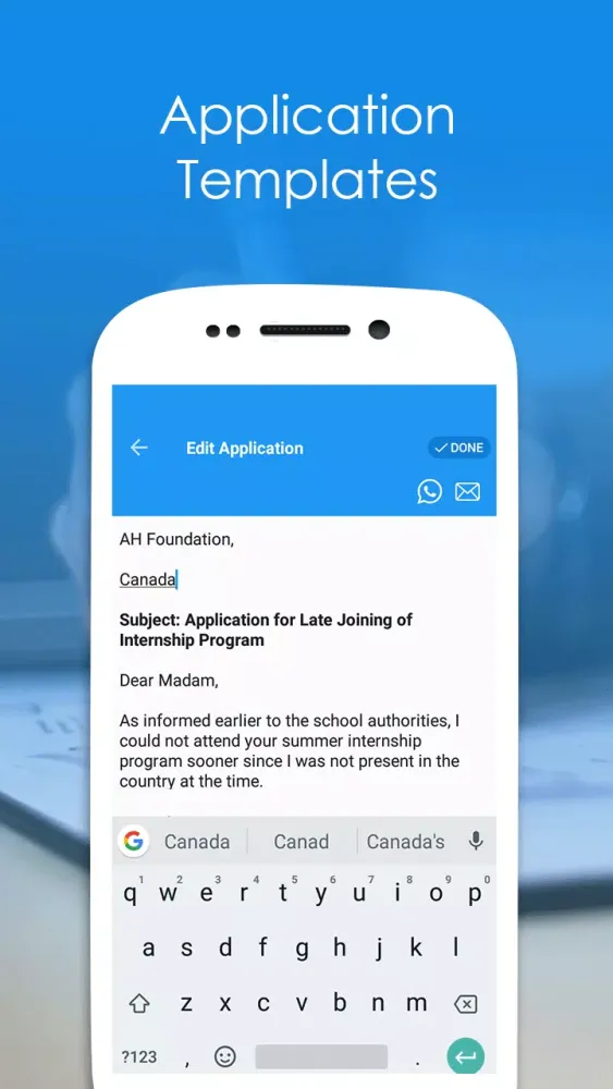 Leave Letters and Applications Screenshots