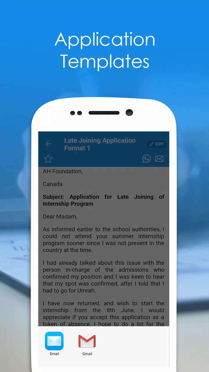 Leave Letters and Applications Screenshots
