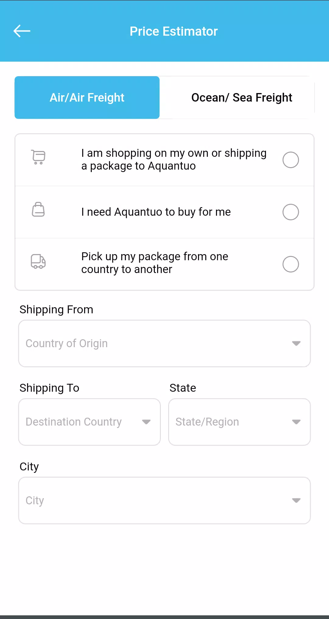 Aquantuo Screenshots