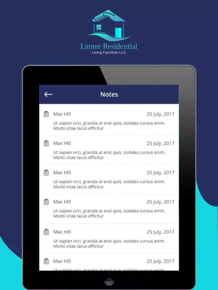 Zrzuty ekranu Care Management APP Doctor iPad 