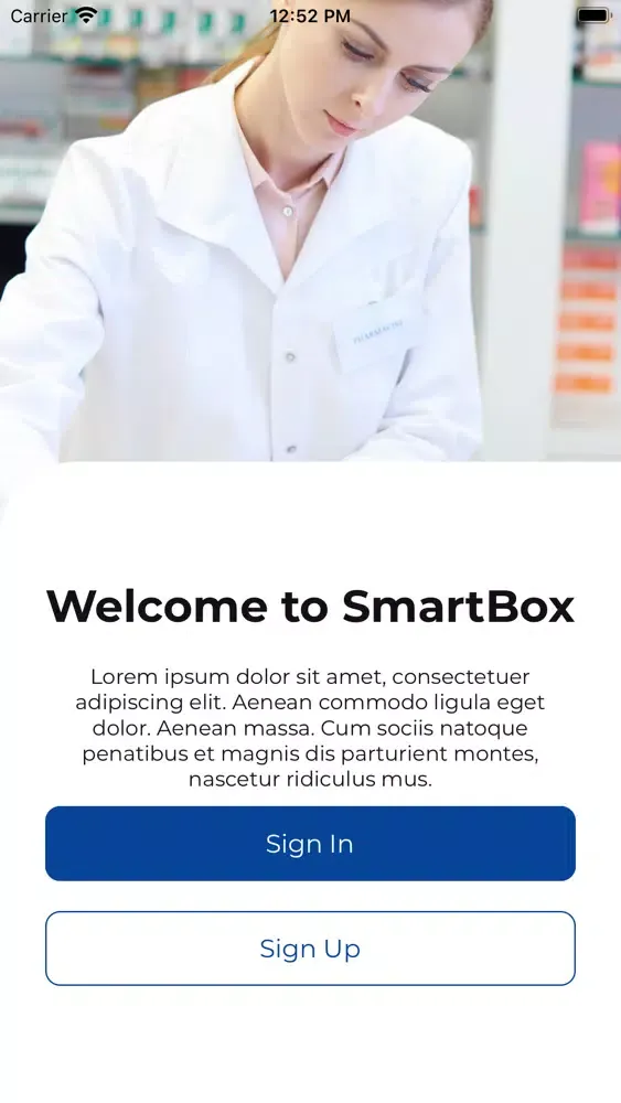 Capturas de tela do Merchant (SmartBox)