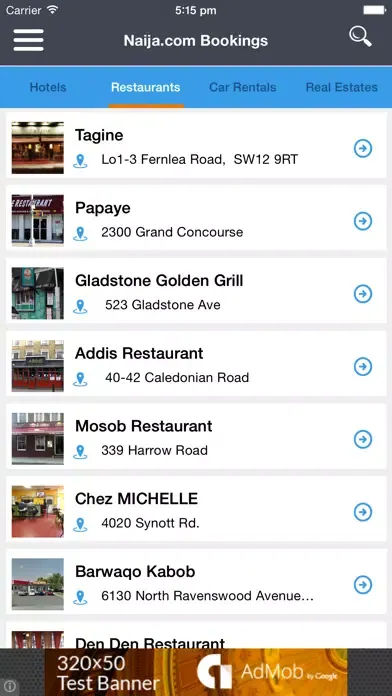 Naija.com Bookings Screenshots