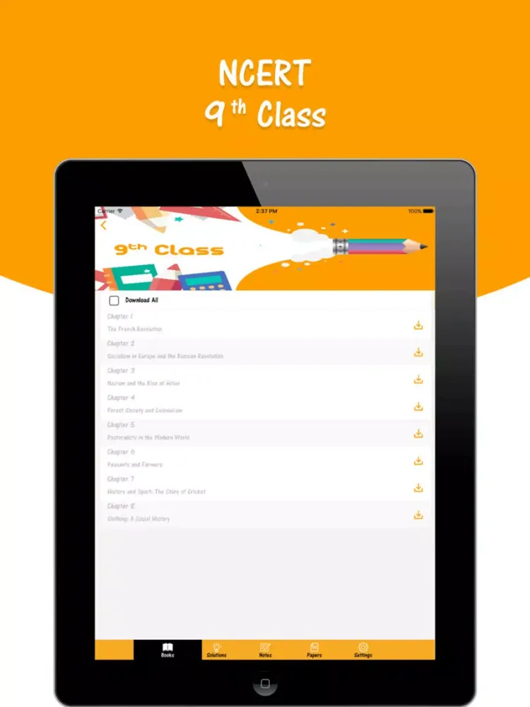 NCERT 9th Class Books iPad 应用截图