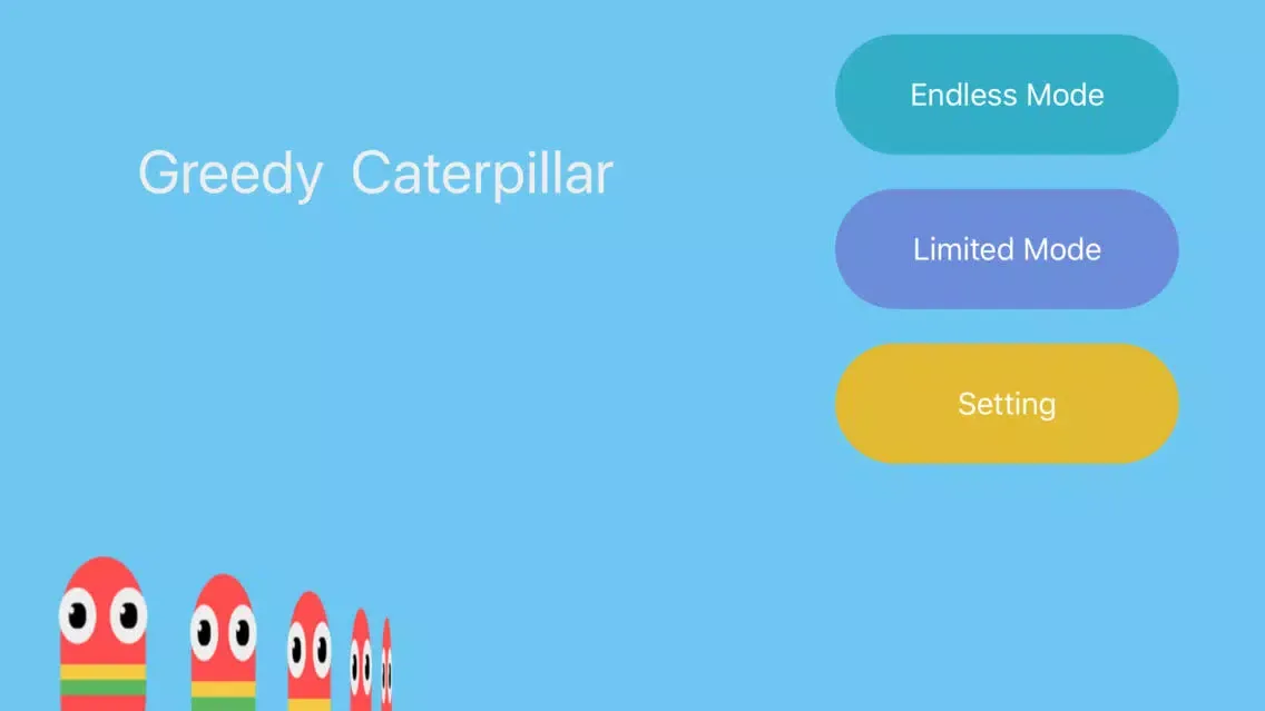 Capturas de tela do Greedy Caterpillar
