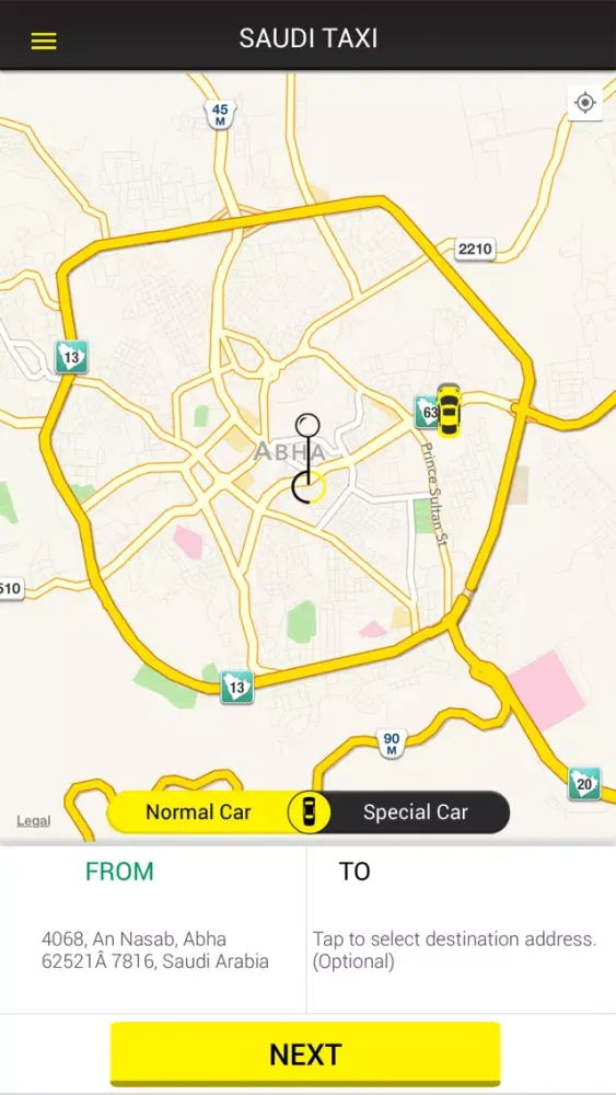 Captures d'écran de Saudi Taxi