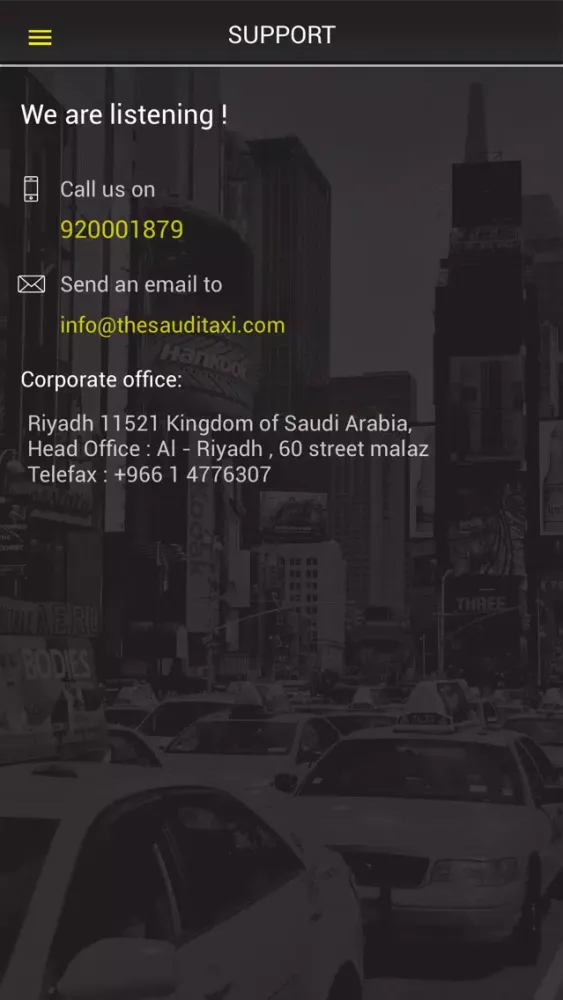 Captures d'écran de Saudi Taxi