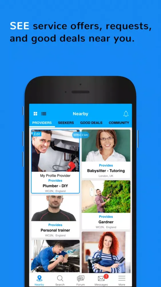 Captures d'écran de WeFind - Services and Help