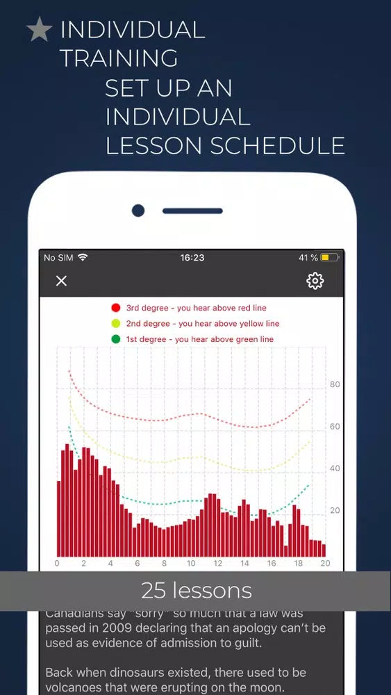 HEARING AID, ADAPTATION COURSE Screenshots
