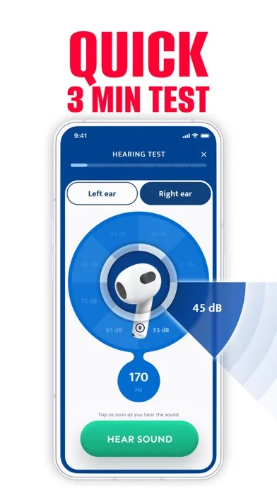 Capturas de tela do Hear Me: Hearing Test
