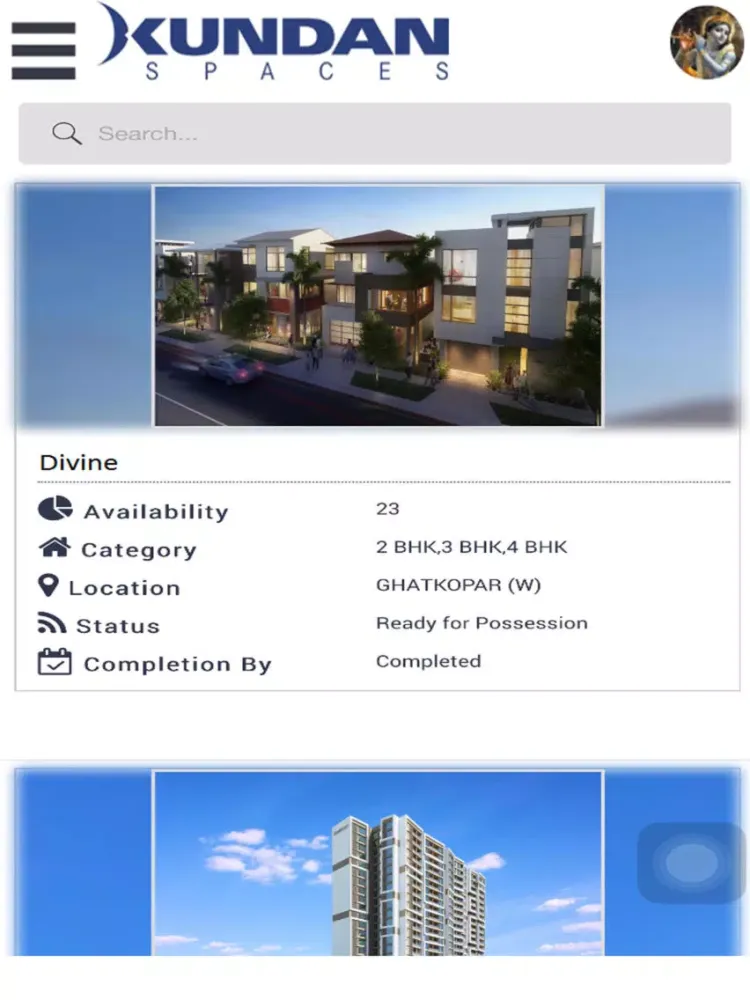 Ảnh chụp màn hình của Kundan Spaces iPad 
