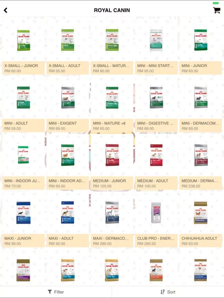 Скриншоты PET FOOD STORE iPad 