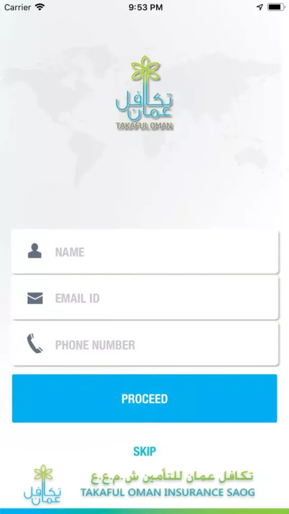 Screenshot di iTakaful Oman