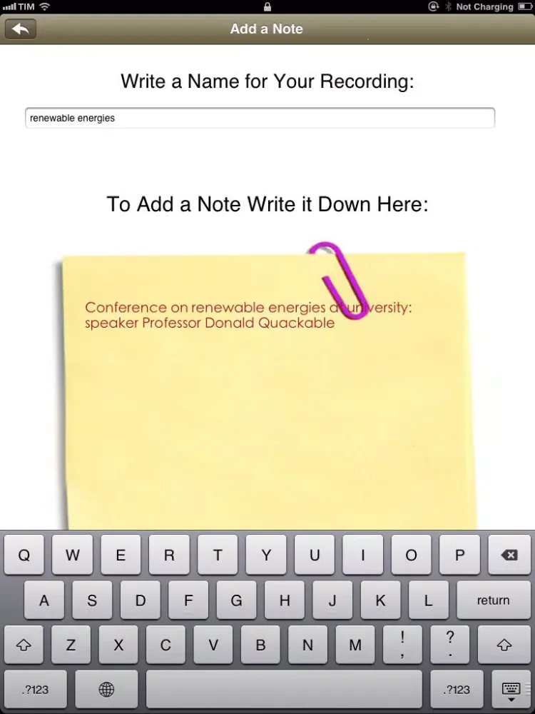 I Voice Recorder - digital audio recorder for music, lessons and voice notes iPad  Screenshots