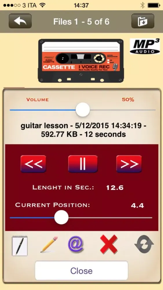 I Voice Recorder - digital audio recorder for music, lessons and voice notes Screenshots