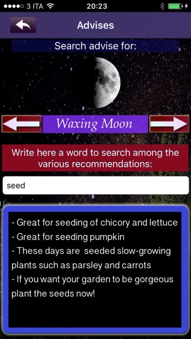 my Moon - tune in your life with the moon and lunar cycles, recommendations and suggestions for each phase of the moon Screenshots