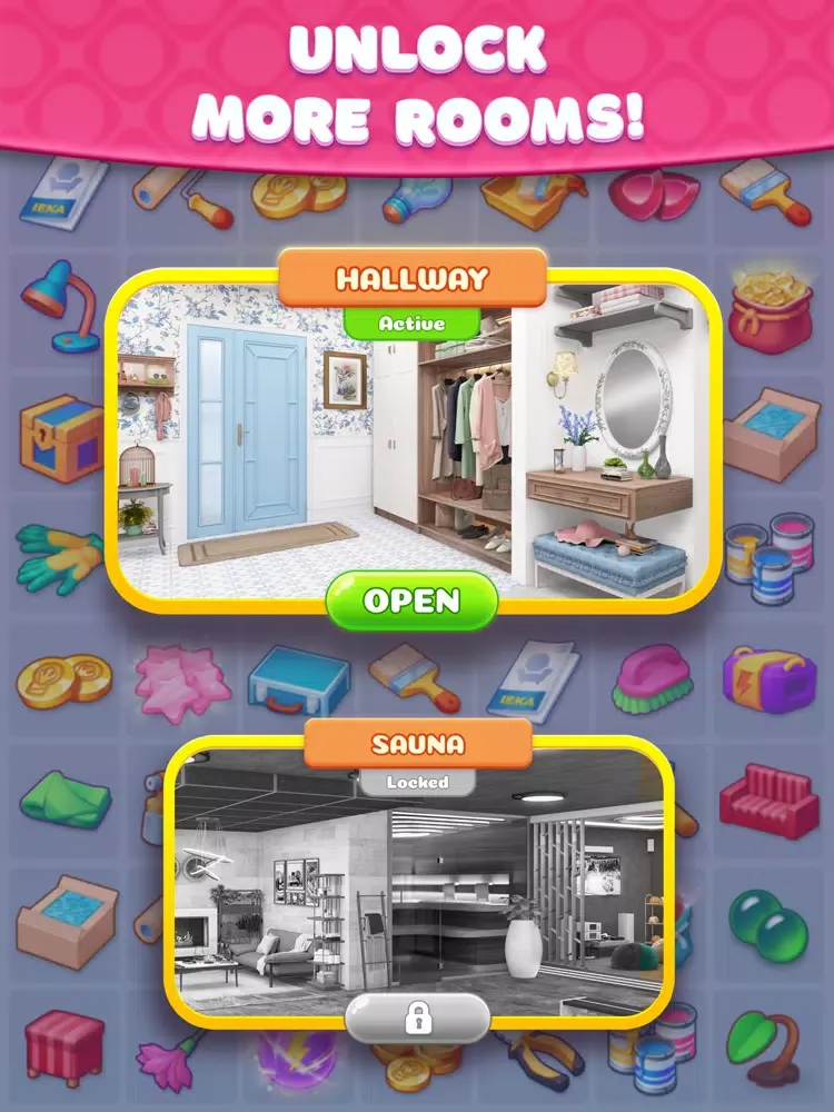 Capturas de tela do House Merge: makeover master iPad 