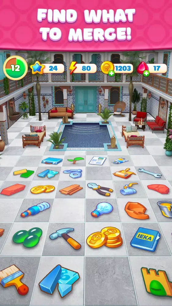 Capturas de tela do House Merge: makeover master