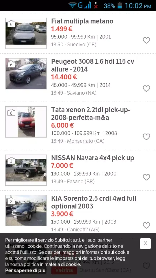 Kubet Auto Usate Italia سکرین شاٹس
