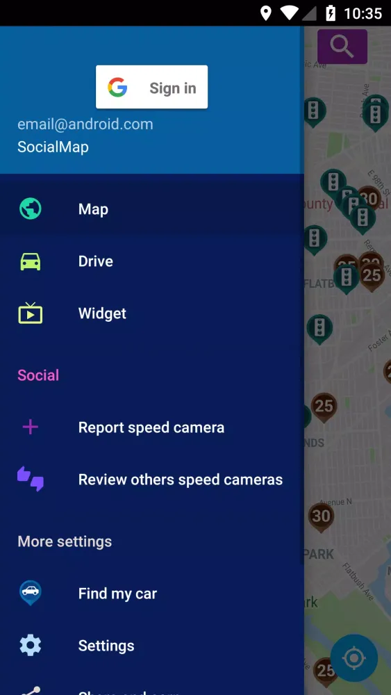 Speed cameras and red lights স্ক্রিনশট