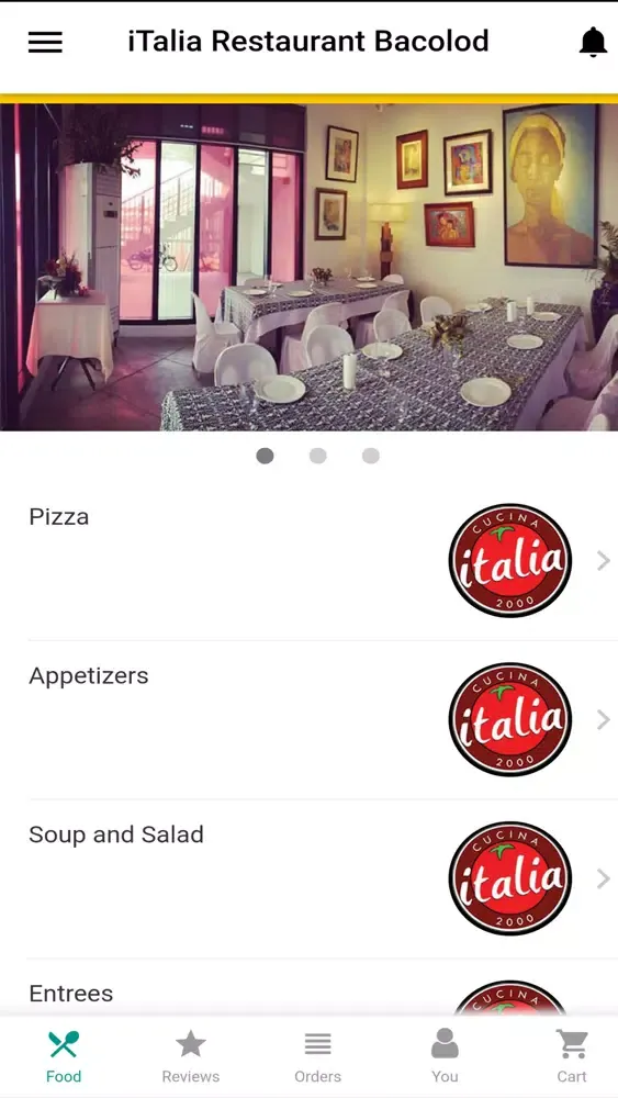 Ảnh chụp màn hình của iTalia Restaurant