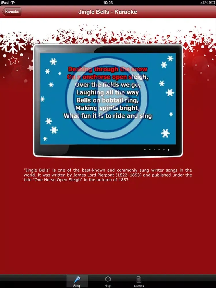 Christmas Karaoke: Christmas Carols and Christmas Songs iPad  Screenshots