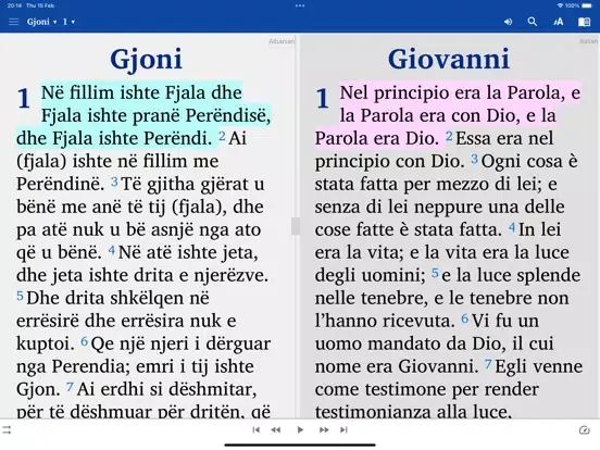 Albanian English Italian iPad  스크린샷