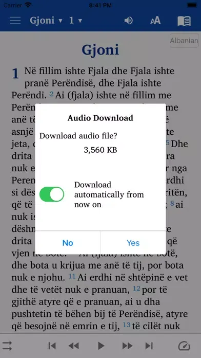 Albanian English Italian 스크린샷