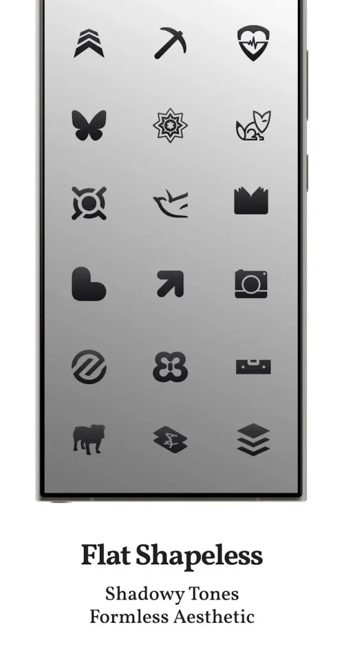Dark Shapeless Icon Pack-screenshot-3