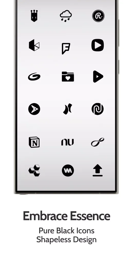Pure Essence Black Icon Pack 스크린샷
