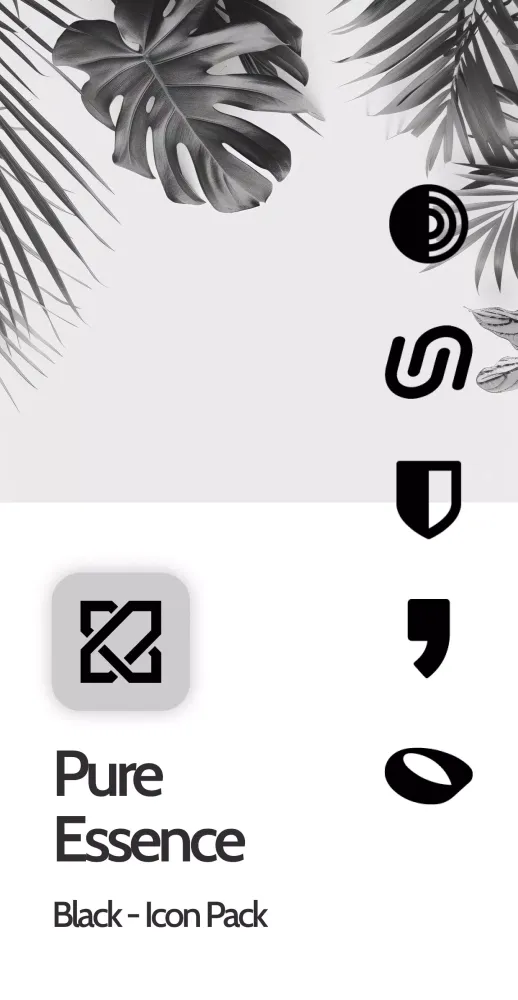 Pure Essence Black Icon Pack 스크린샷
