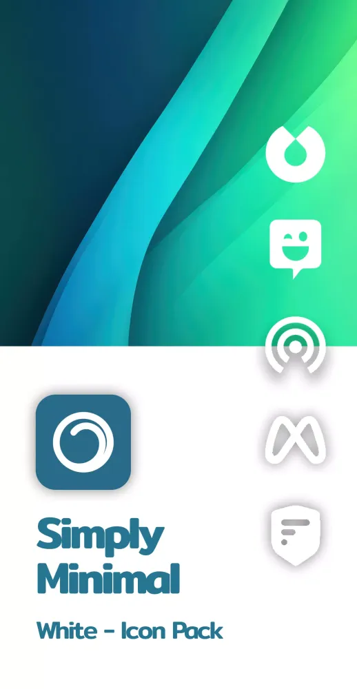 Simply Minimal White Icon Pack Ekran Görüntüleri