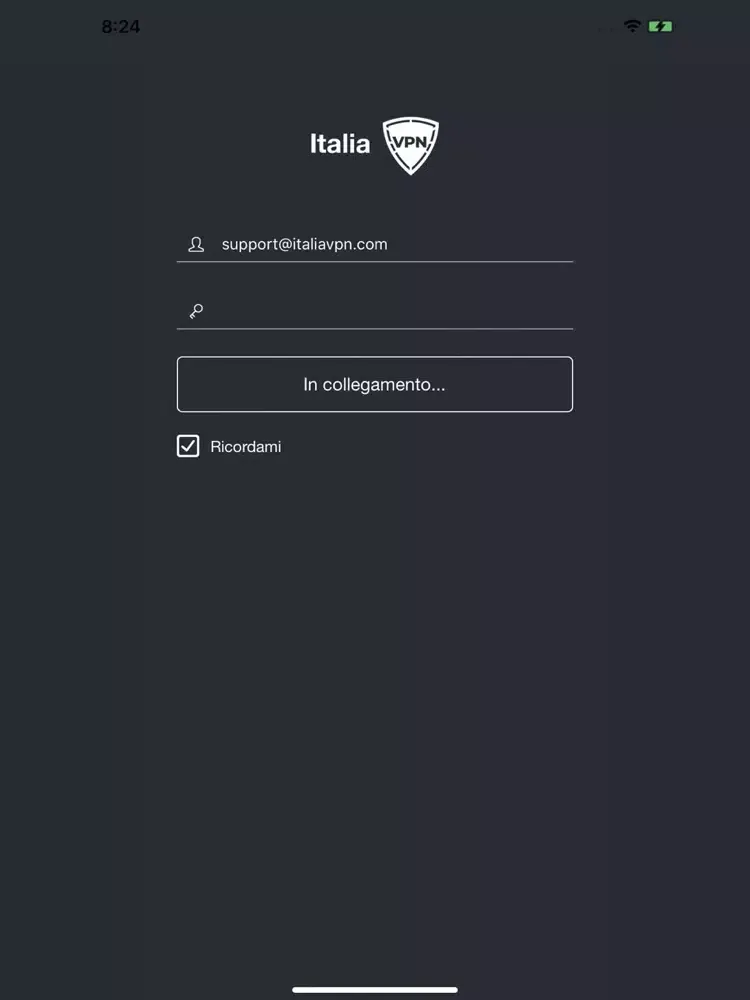 ItaliaVPN iPad  स्क्रीनशॉट