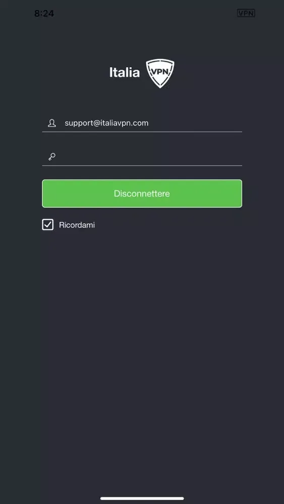ItaliaVPN स्क्रीनशॉट