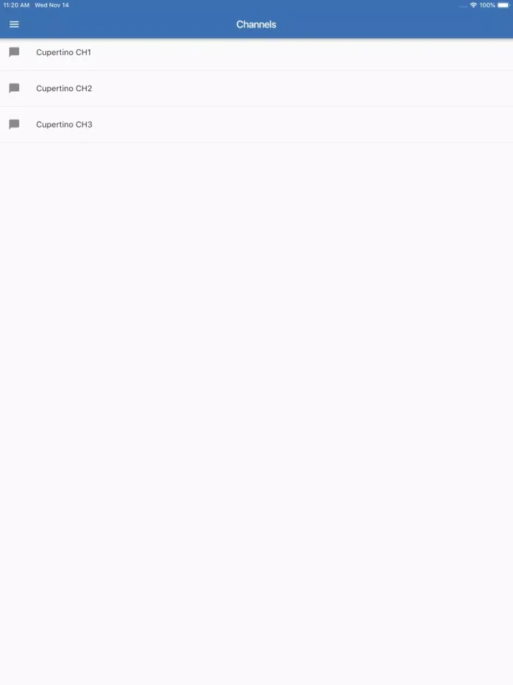 Ảnh chụp màn hình của iTALKPTT iPad 