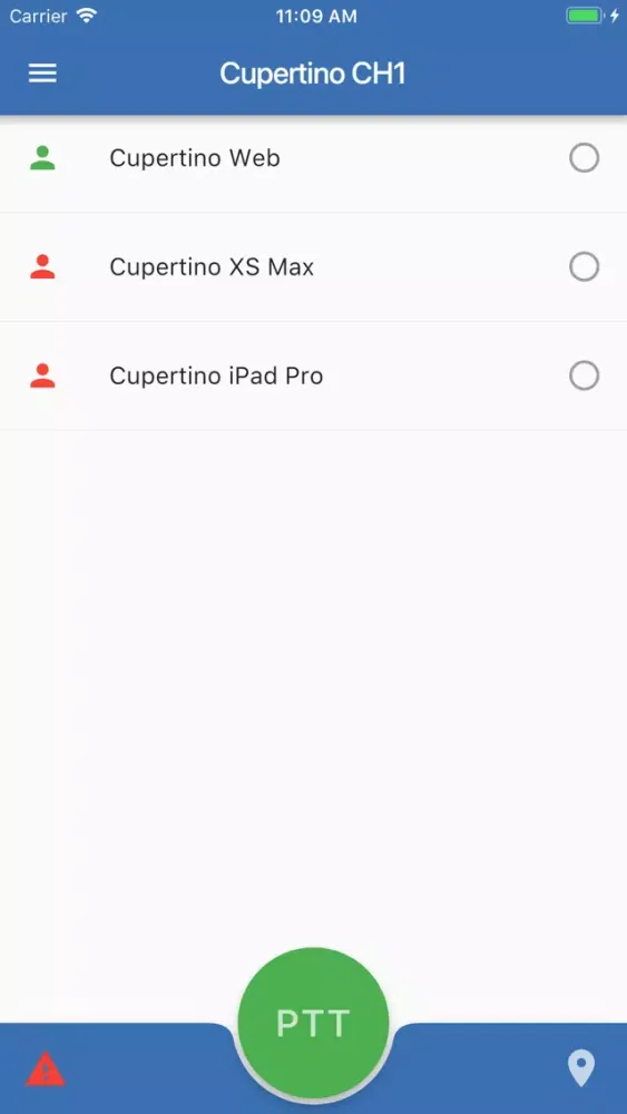 Ảnh chụp màn hình của iTALKPTT