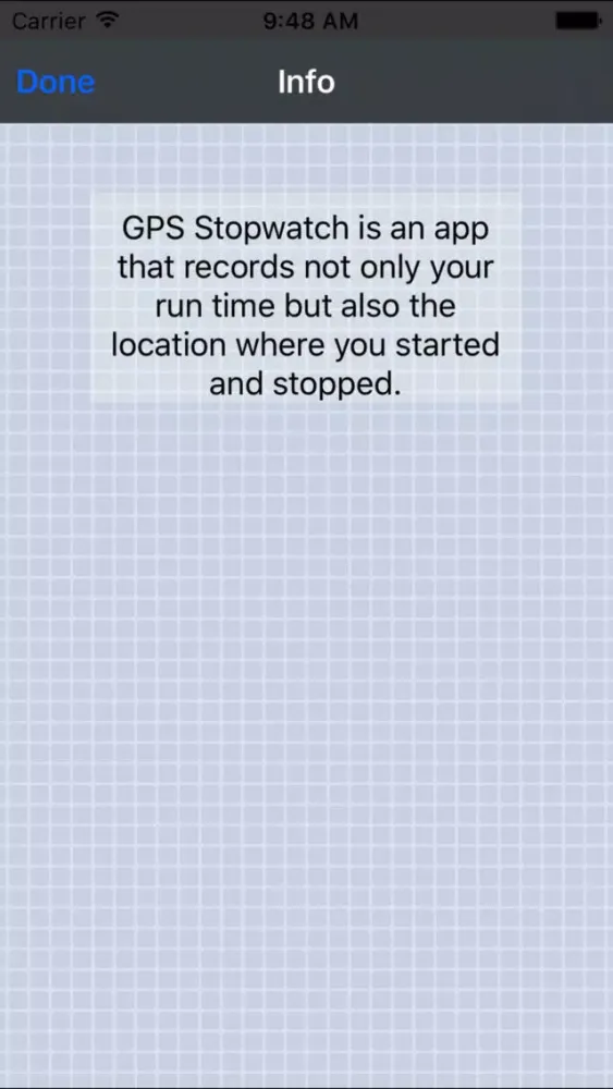 GPS Stopwatch Screenshots