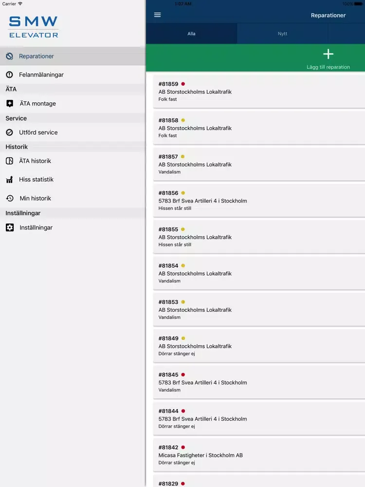Capturas de tela do SMW iPad 