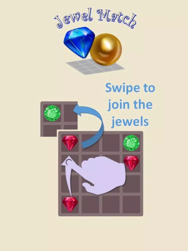 Jewel Match Game iPad 应用截图