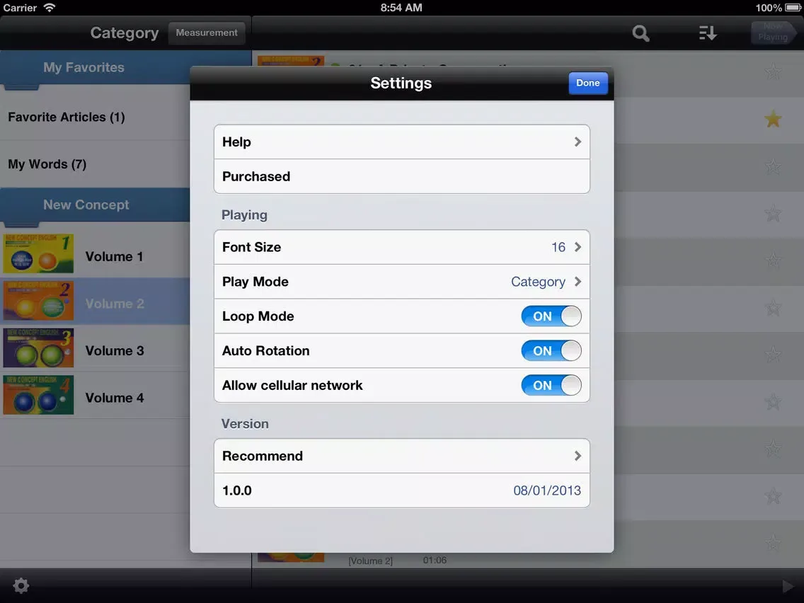 Capturas de pantalla de English Listening Time - New Concept English All in One iPad 