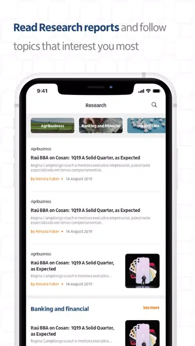 Captures d'écran de Mind Itaú BBA