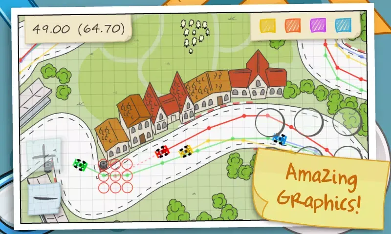 Captures d'écran de Paper Racing