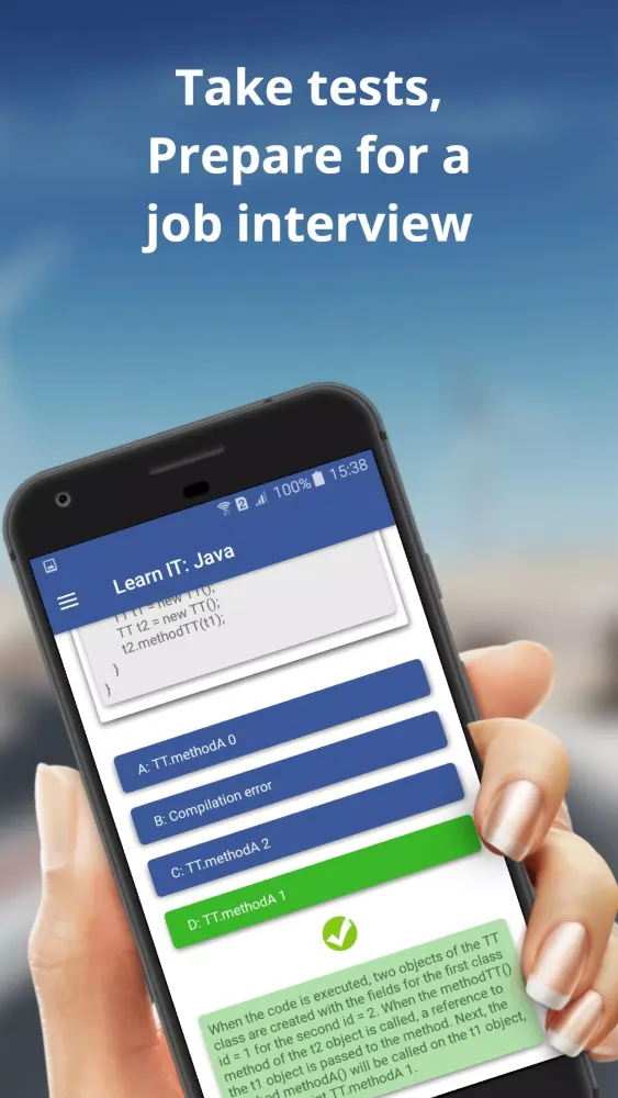 Learn IT: Java Tests (For all) Screenshots