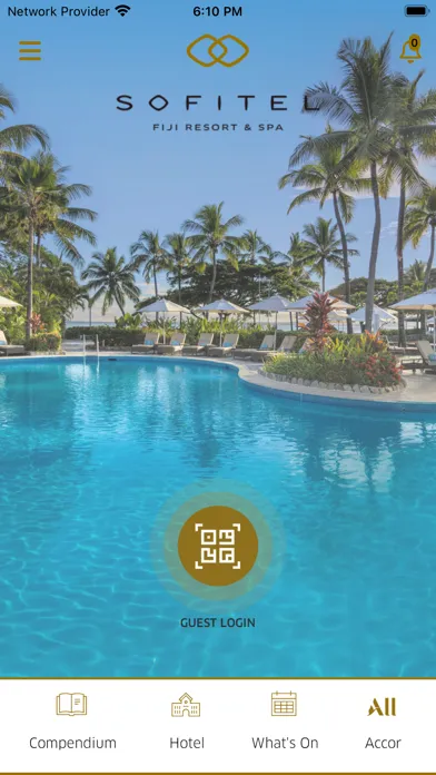 Capturas de tela do Sofitel Fiji